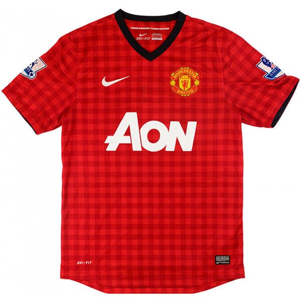 Camiseta Manchester United Primera equipo Retro 2012 2013 Rojo